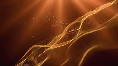 大气震撼金色粒子金属质感年会开场片头视频的预览图